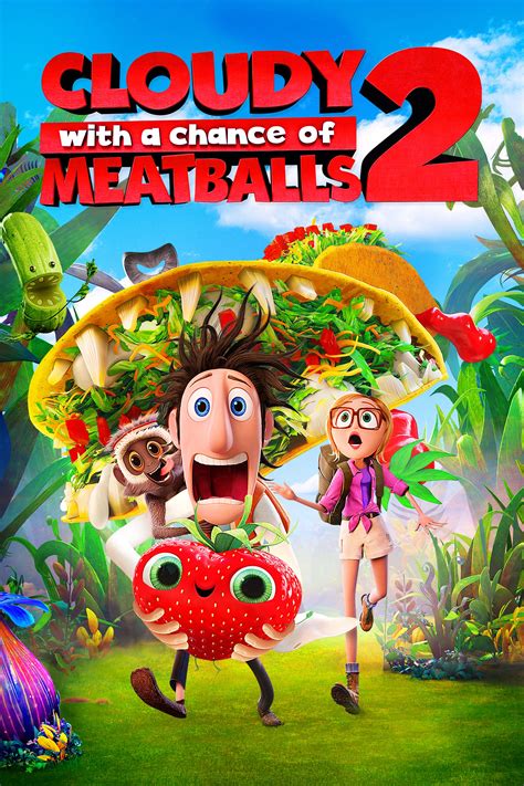 Cloudy With a Chance of Meatballs 2 Animation 2013 ... But Flint soon learns that his invention survived and is now combining food and animals to create – "foodimals!" Flint and his friends embark on an adventurously mouth-watering mission to battle hungry tacodiles, shrimpanzees, ...